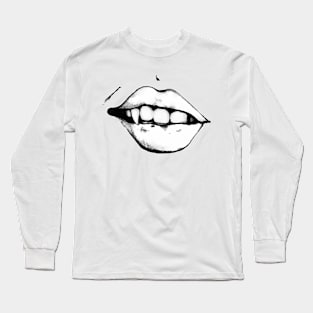 Vampire Teeth Halloween Long Sleeve T-Shirt